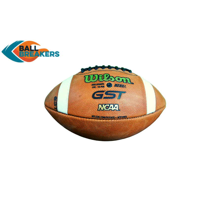Wilson GST Leather Football Broken In Footballs Wilson GST Football