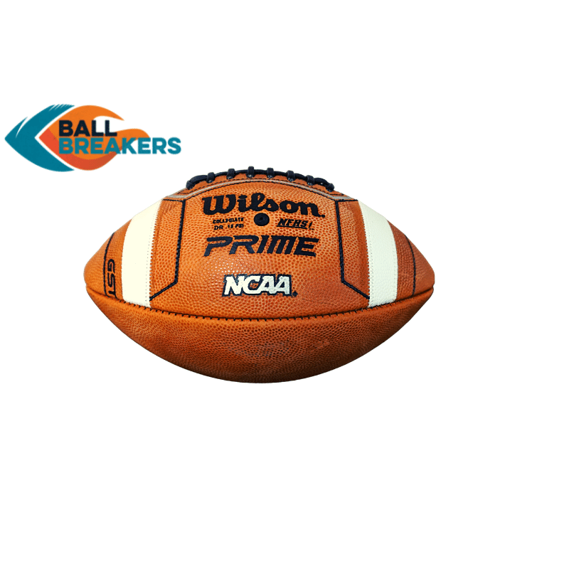 Broken in wilson outlet gst leather football